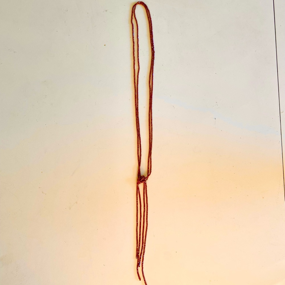 Anthropologie Pink Beaded Necklace